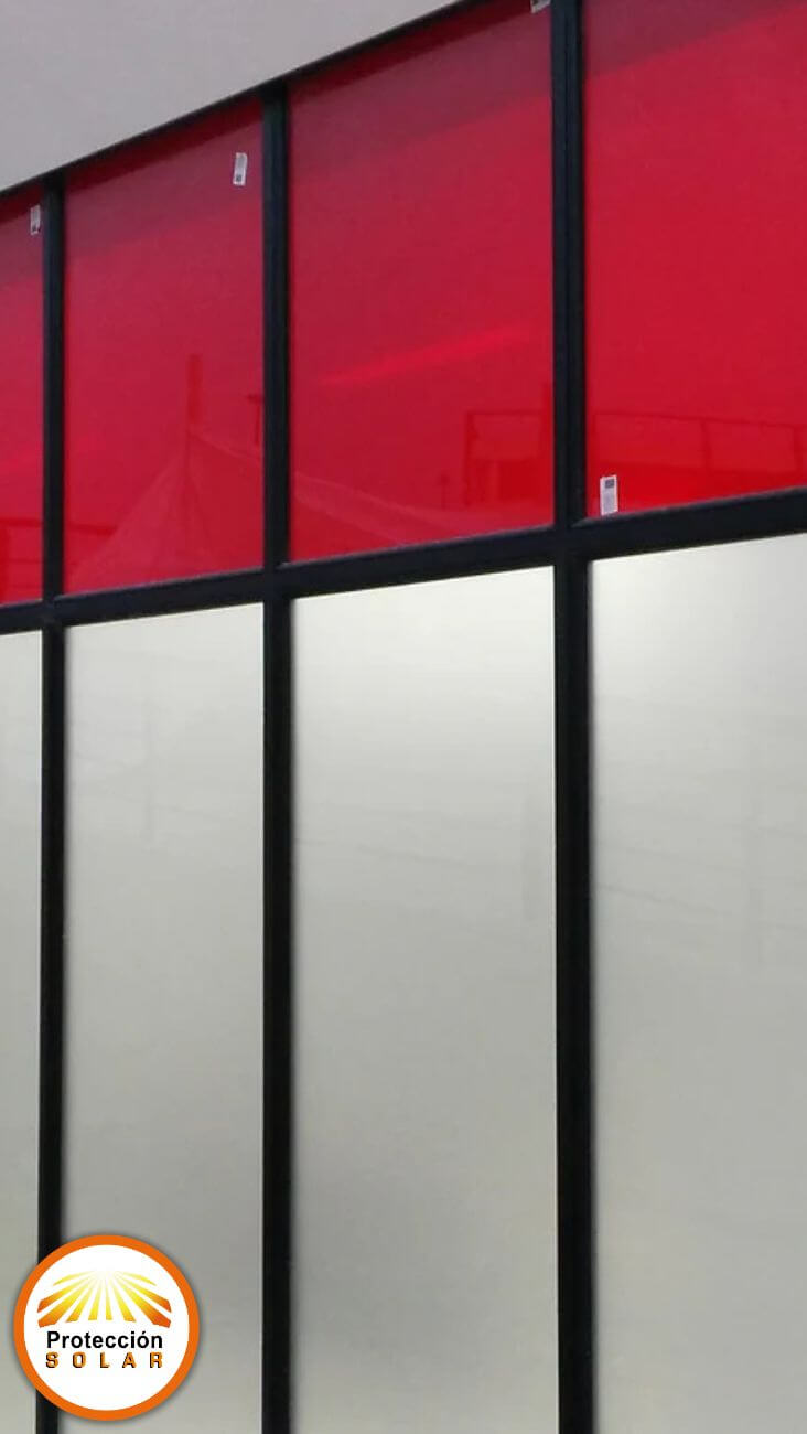 fachada de vidrio templado