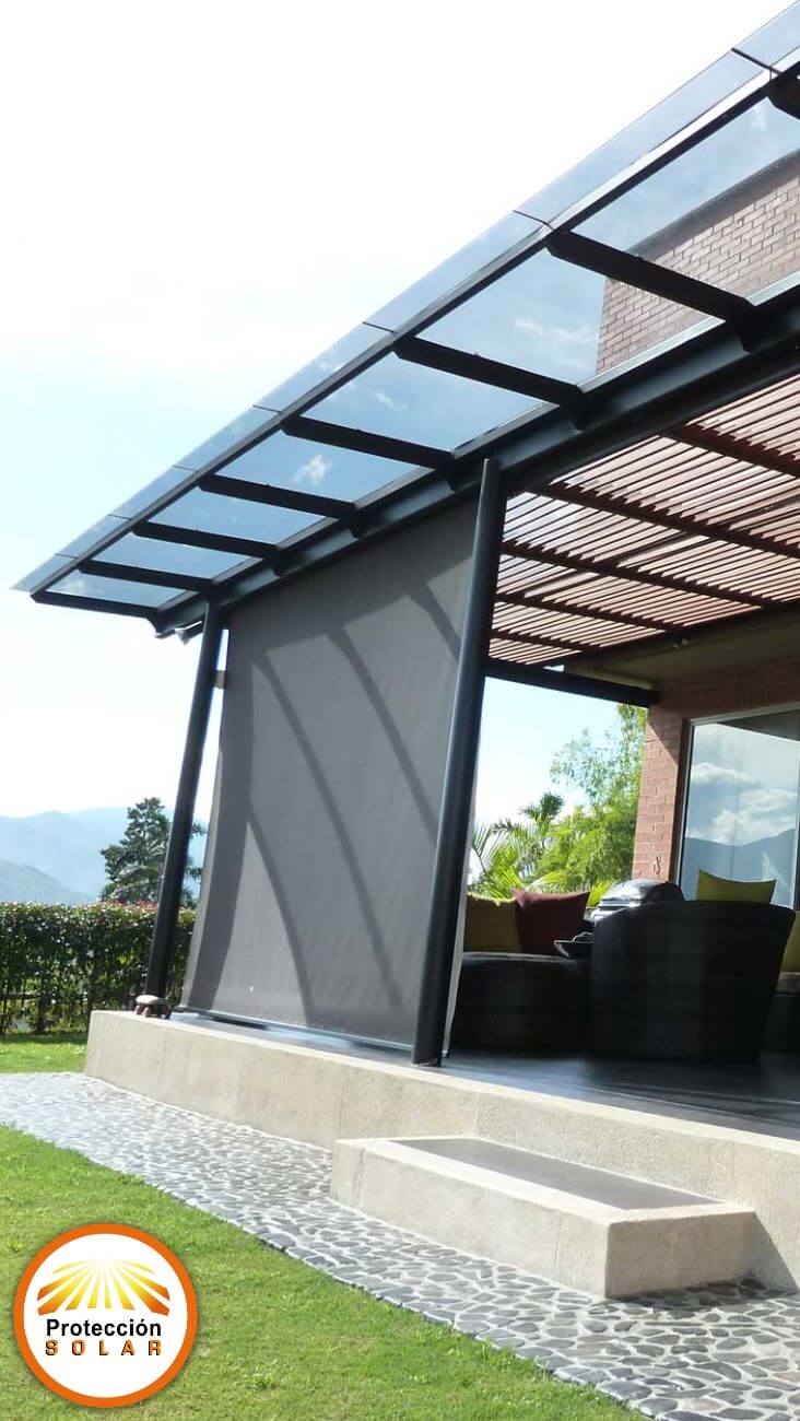 Pergolas con vidrio de seguridad